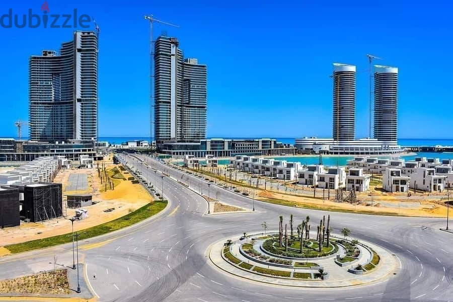 Apartment For Sale Ready To Move High End fully finished Sea view & lagoon view  Installments over 2030 Alamein Towers City Edge 4
