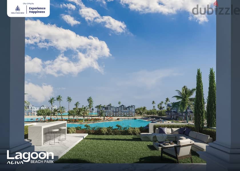 In the best location in New Cairo, Aliva MOUNTAINVIEW Compound, the future, Stand Alone villa, area of ​​285 square meters, with a roof of 56 m 22