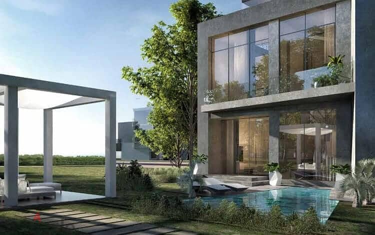 Twin House for Sale Directly on Lagoons and Greenery Landscape with Down Payment and Installments in Vinci by Misr Italia 7