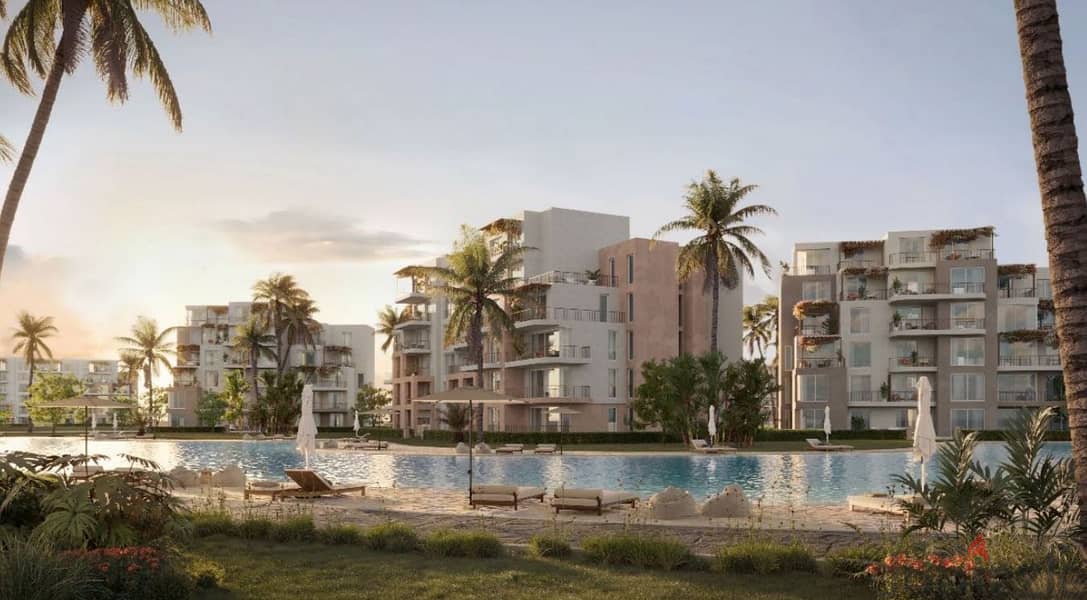Fully Finished Chalet view Lagoon in Sea Shore Ras El Hekma By Hyde Park with Only %5 Down Payment 0