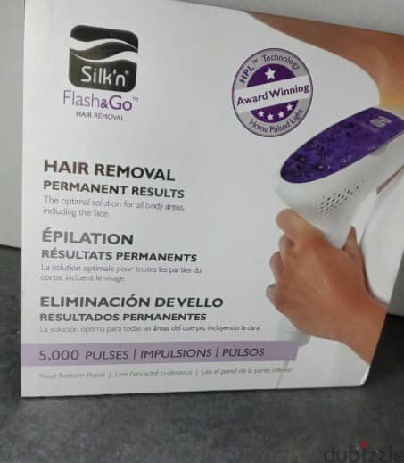 Silk'n Flash & Go Permanent Hair Removal Device 5000 For Men and Women 5