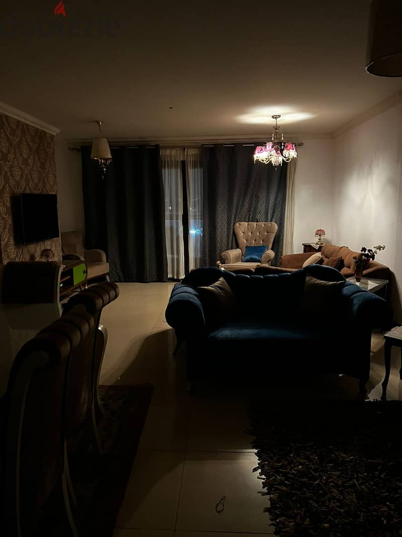 Fully furnished Duplex  with AC's & appliances for rent in very prime location New cairo 2