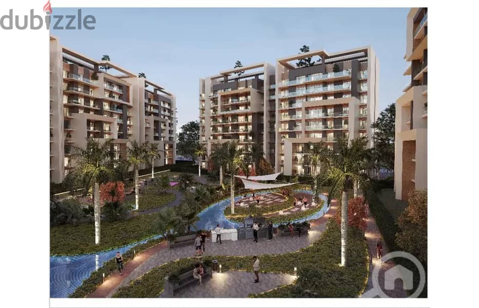 167 sqm apartment for sale in the Administrative Capital in City Oval Compound, discounts up to 28%, in installments over 10 years, with a minimum loa 23