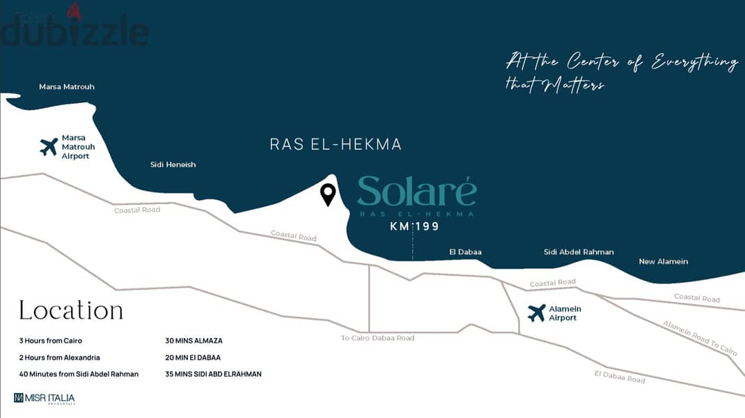 3 Bedroom Third floor Senior Chalets  in Solare north coast , Ras elhekma 155.6m² two terrace installment to 8 years fully finished 3