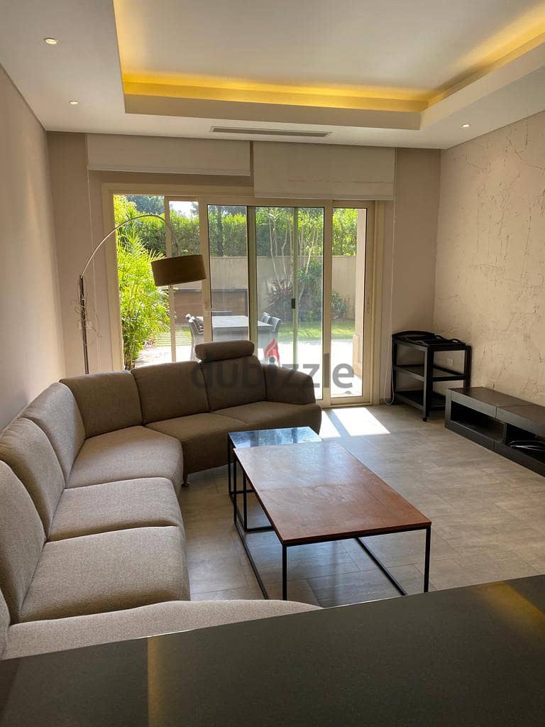 For Rent Furnished Apartment With Garden in Compound Katameya Heights 0