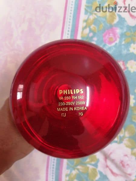 Philips لمبة انفراريد شعه تحت الحمراء - فيليبس - 250 وات 1