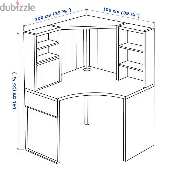 Ikea MICKE shelf desk 1