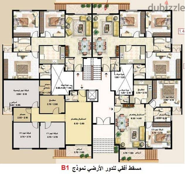 النموذج المميز شقة أرضي بجاردن على جاردن لقطة للبيع بمدينة الرحاب 7