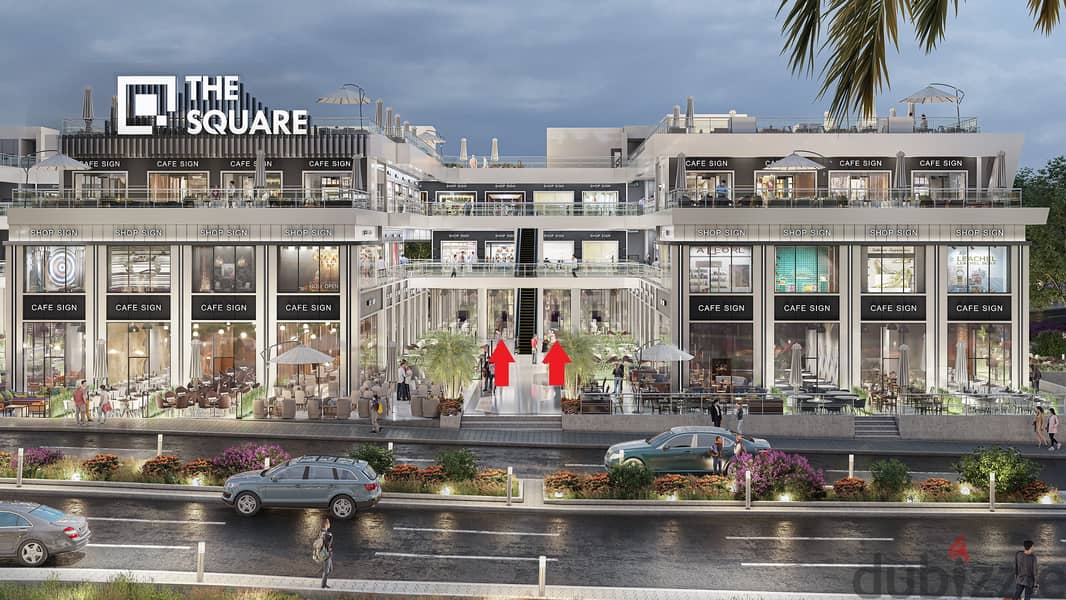 Investment opportunity, shop for sale on the ground floor in Shorouk City, next to Carrefour, on Al-Horreya Axis, with a 15% down payment. 0