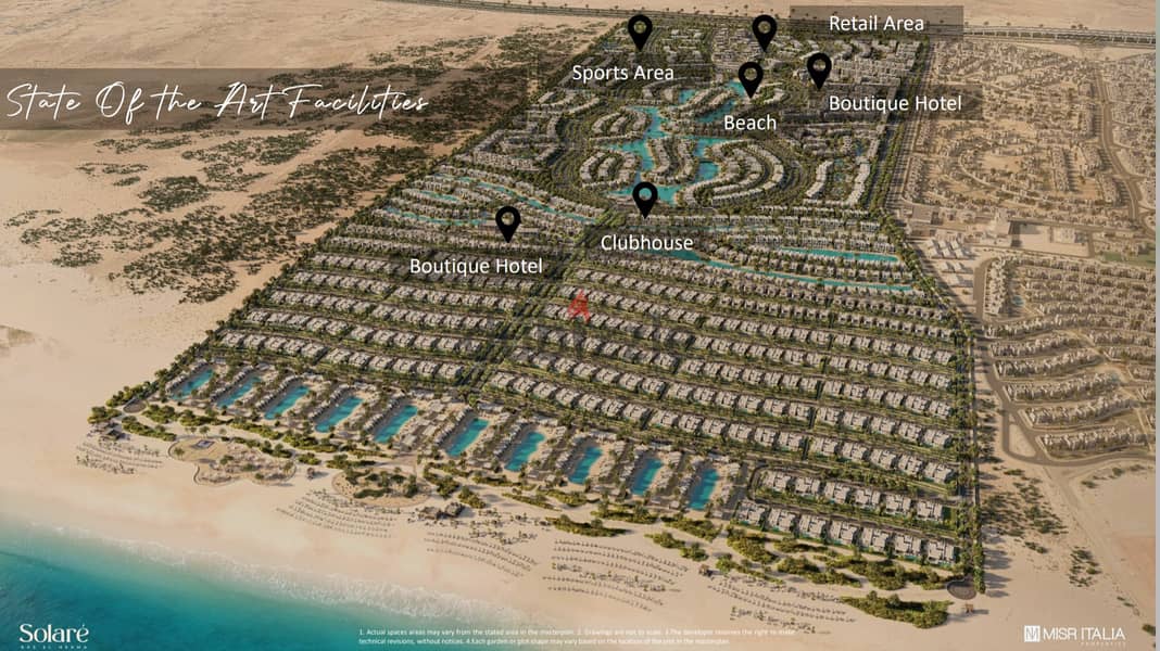 chalet resale in solare , Ras Elhekma last location  on lagoon less than company y 3 million 2 Master bedrooms 107m² delivery 2026 fully finished 11