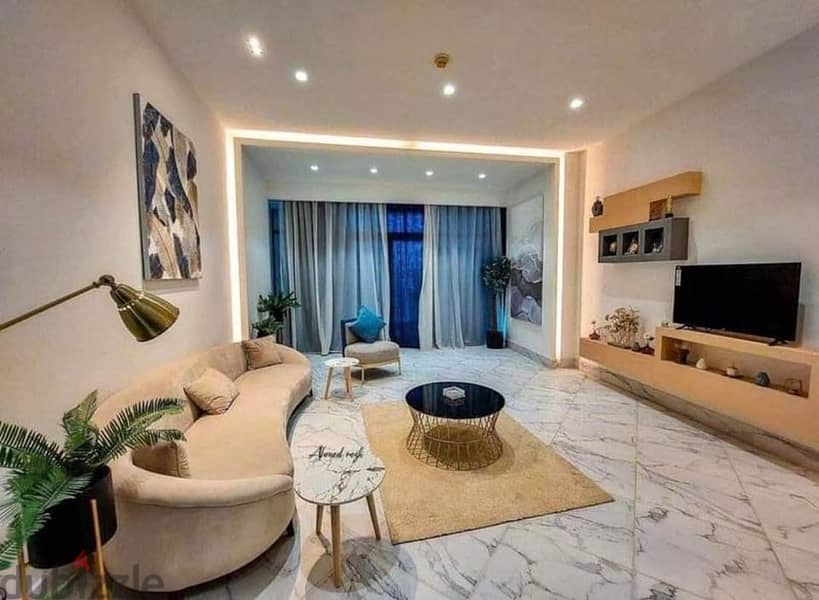With a 5% down payment, a distinctive apartment for sale, immediate receipt, fully finished, with a fantastic view on the sea and the lagoon in New Al 7