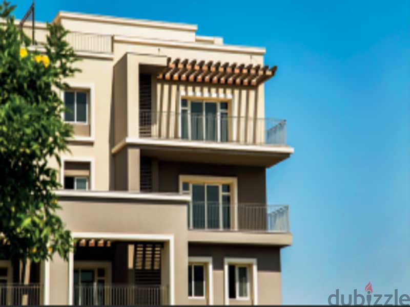 Resale apartment, prime location, semi-finished, in October Plaza Compound in 6th of October 4