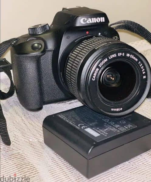كاميرا Canon EOS 4000D
بكل مشتملاتها الاصليه كما ف الصورة بحالة الجديد 7