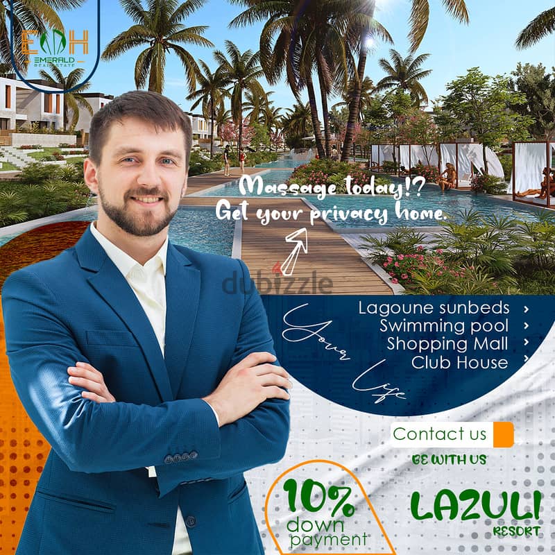 As the sun sets, you and your friends enjoy on the roof of your unit with a 10% down payment at Lazuli Resort - Hurghada. 3