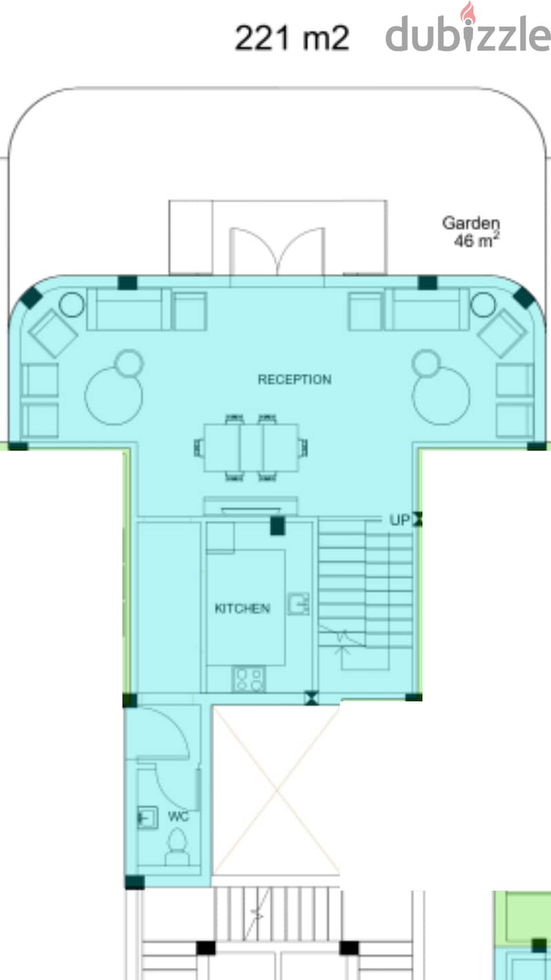 Duplex 221m+ Garden for sale in White Residence 17