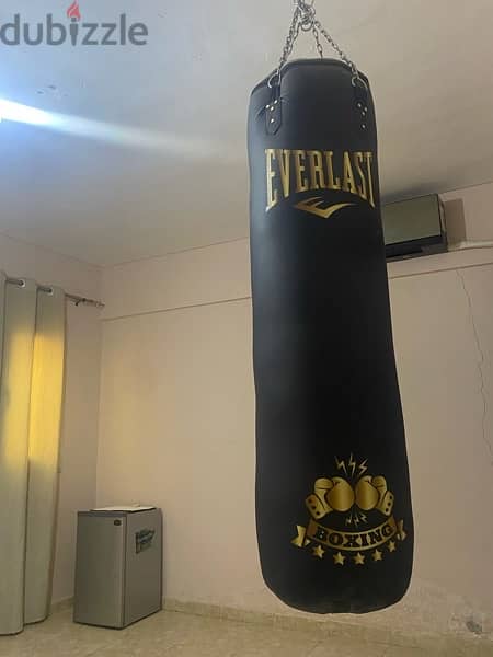 Everlast Filled with Tale Boxing Bag, Black Gold, 150cm 1