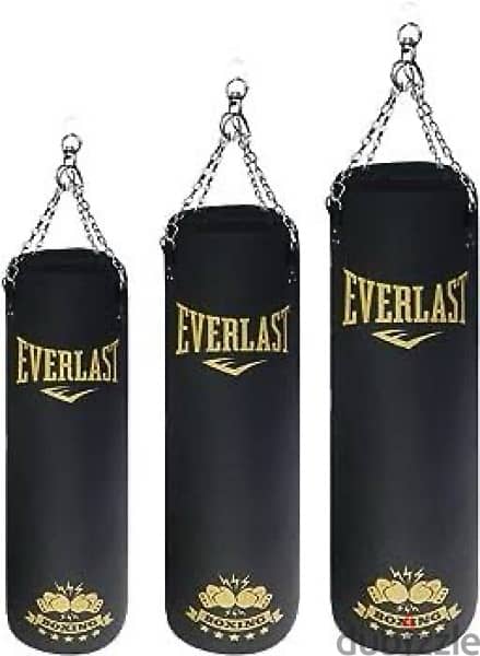 Everlast Filled with Tale Boxing Bag, Black Gold, 150cm 2