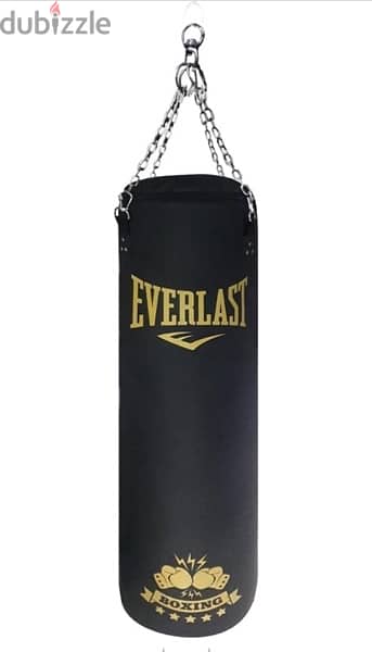 Everlast Filled with Tale Boxing Bag, Black Gold, 150cm بوكسنج باج 2