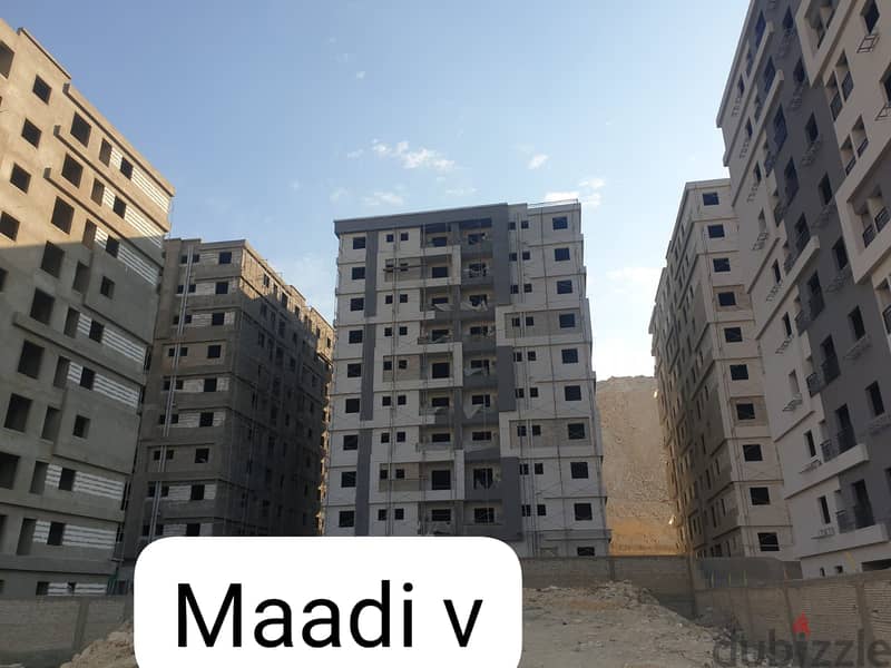 Apartment for sale, immediate receipt, area of 93 square meters, Zahraa El Maadi, installments 6