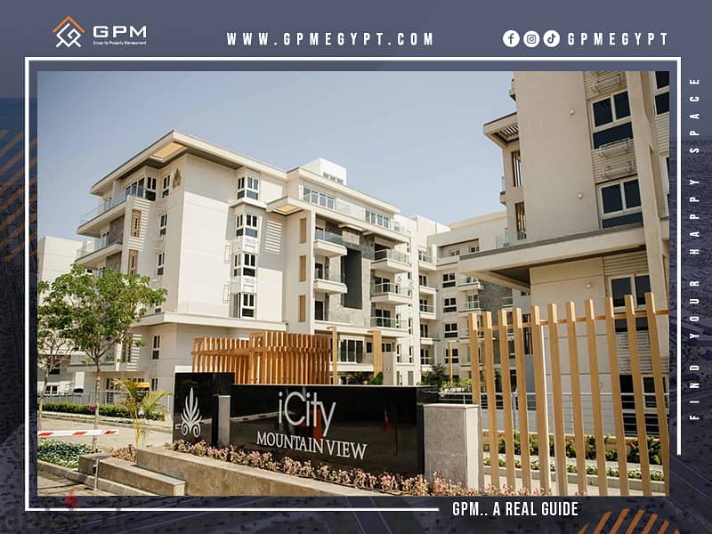 Skyloft 165m for sale in Mountain View iCity New Cairo ready to move with installments سكاي لوفت للبيع في آي سيتي التجمع 1