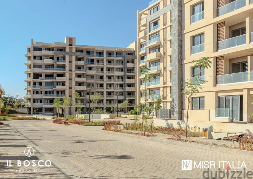 Immediate receipt of apartments of 126 square meters for sale in IL Bosco - El Bosco - New Administrative Capital 5