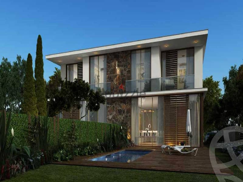 Immediate delivery of apartments of 182 square meters for sale overlooking a garden and a swimming pool in IL Bosco - El Bosco - New Administrative Ca 9