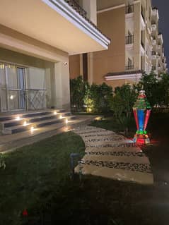 apartment for rent 164 m garden prime location view Landscape Fully furnished Kitchen with appliances+air conditioners in compound sarai 0