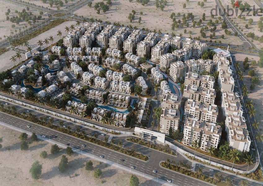 "With a minimum down payment of 5% a finished 205 square meter apartment in Rosail compound, Future City, on the Suez road 1