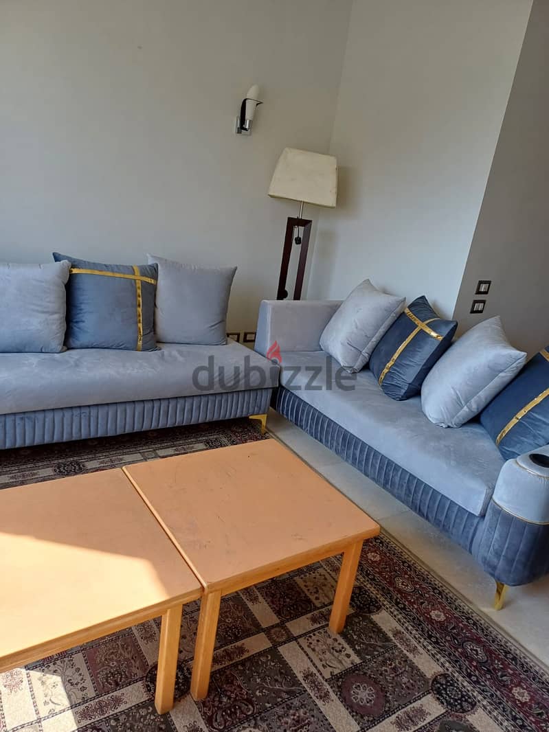 Studio For rent 88 m prime location View Landscape Super Lux finishing Fully furnished in Compound Village Gate 1