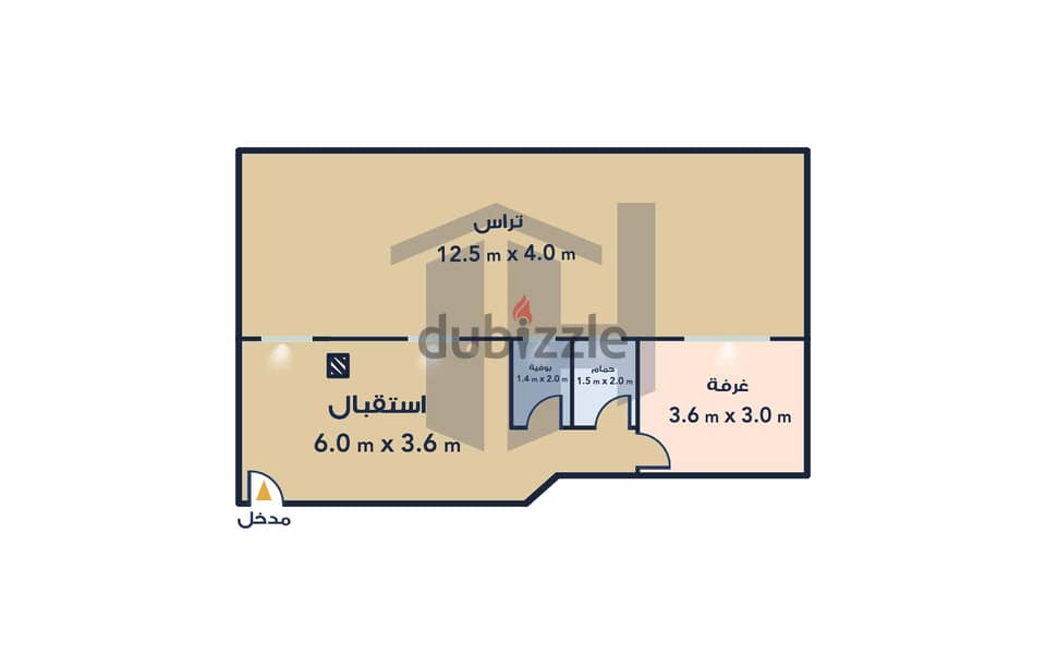 Administrative headquarters for sale, 69 m, Al Ibrahimiyya (Mena Mal 1