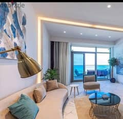 Apartment 430 m Panoramic View directly on Lake El Alamein, receipt of a relative, finished with air conditioners in installments