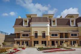 Stand Alone villa for sale in Sarai Compound with only 2 million down payment and installments over 8 years on a wonderful view