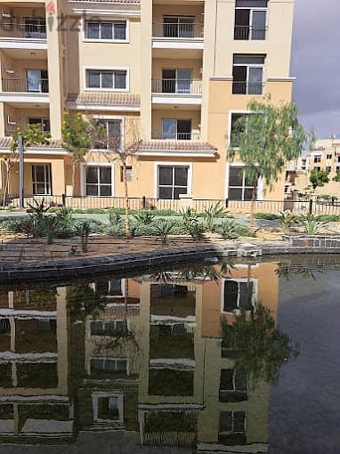 Apartment with garden for sale 142m 3 rooms Sarai New Cairo next to Madinaty 10% down payment and 120% discount on the increase of the down payment 11
