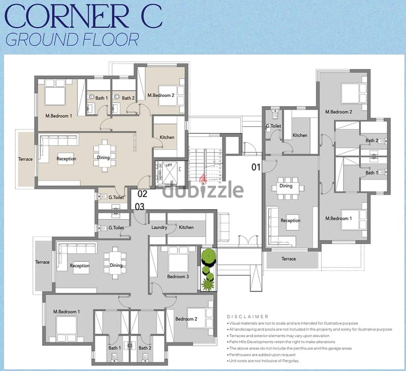 شقة للبيع في مدينة بادية، أكتوبر الجديدة شقة 2 غرفة النوم الرئيسية بحديقة جاهزة للسكن مساحة 131 متر حديقة61 م تشطيب كامل 1