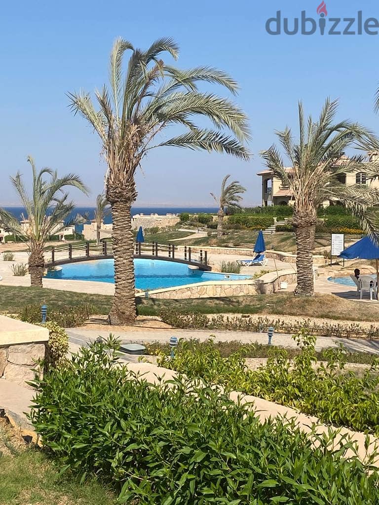 Chalet with garden 3 rooms for sale immediate receipt fully finished ultra super lavista topaz Ain Sokhna Panorama Sea View special discount on cash 7