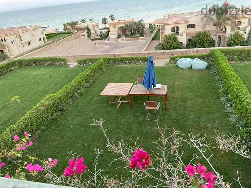 Chalet with garden 3 rooms for sale immediate receipt fully finished ultra super lavista topaz Ain Sokhna Panorama Sea View special discount on cash 14
