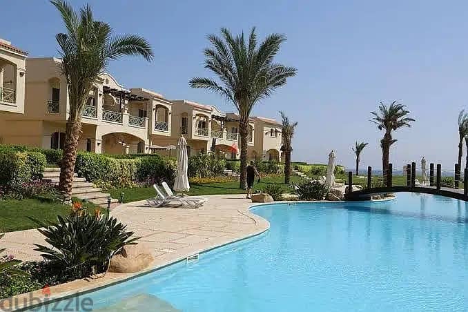Chalet with garden 3 rooms for sale immediate receipt fully finished ultra super lavista topaz Ain Sokhna Panorama Sea View special discount on cash 35