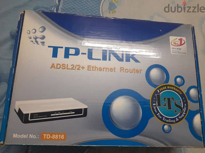 راوتر TP-LINK موديل TD-8816 كالجديد 1