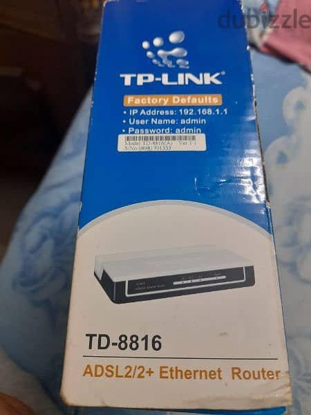 راوتر TP-LINK موديل TD-8816 أستعمال بسيط جدآ كالجديد 5