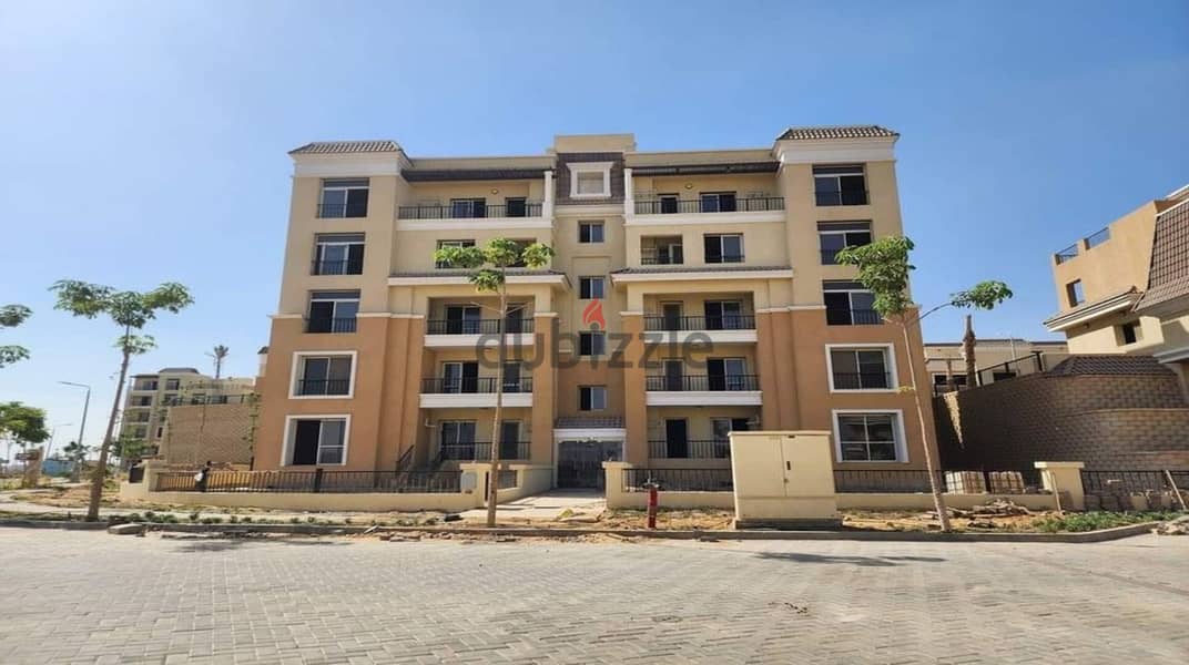 Prime location apartment for sale in Sarai Compound, New Cairo Direct on Al Amal Road 1