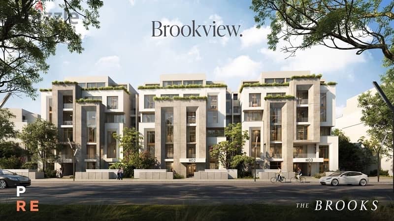 شقة مميزة للبيع 124م في كمبوند the brooks التجمع الخامس بمقدم 10% فقط 4