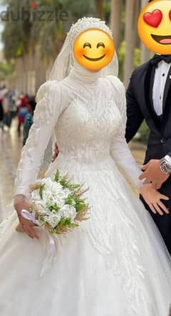 فستان زفاف تلبيس من 50 ل 65 كيلو 0