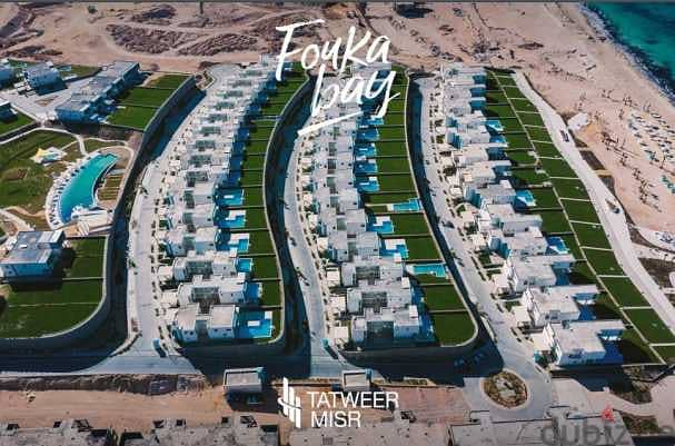 فيلا مستقلة للبيع  كاملة التشطيب بمقدم وأقساط  في فوكا باي تطوير مصر موقع مميز جدا Fouka Bay Tatweer Misr 2