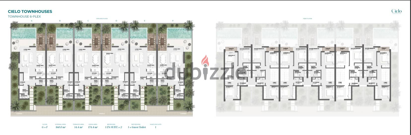 3 bedroom townhouse corner 0% Down payment installment up to 8 years in Solare  north coast, Ras elhekma selling area 174m² Land area 211m²  6-plex 2