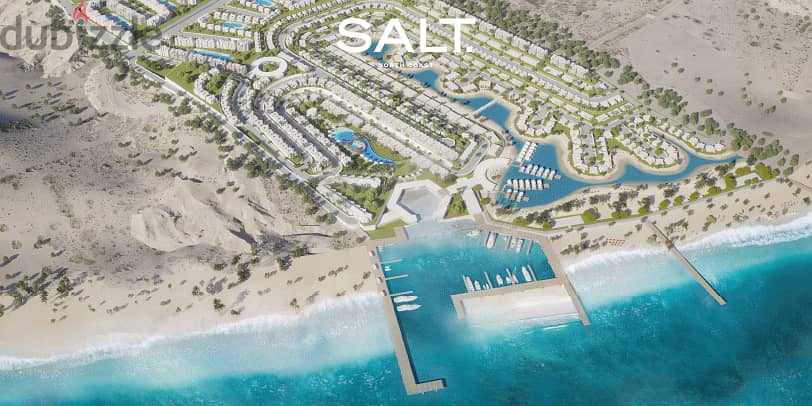 شاليه 3 غرف نوم متشطب للبيع بمقدم 10% والتقسيط على 7 سنوات في Salt من شركة تطوير مصر Tatweer Misr North Coast 3