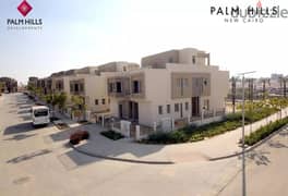 villa standalone 609 sqm ready to move in Palm Hills, New Cairo, commercial lake view, near Mountain View, 15 D from Madinaty