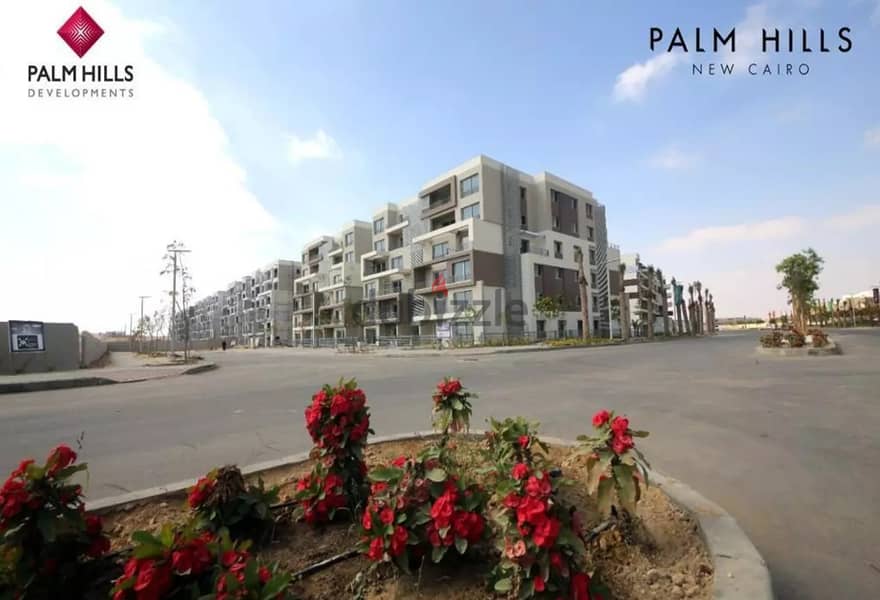villa standalone 609 sqm ready to move in Palm Hills, New Cairo, commercial lake view, near Mountain View, 15 D from Madinaty 1