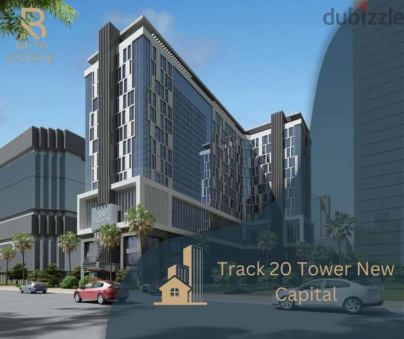 Office for sale 68 meters installments up to 6 years in Track Tower 20 the New Capital 1