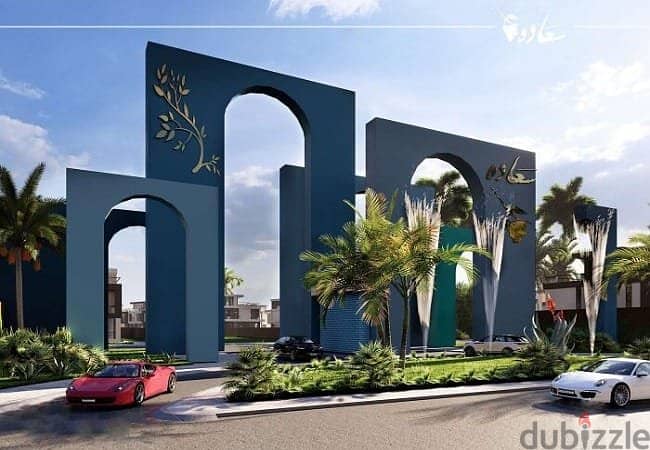 Standalone Villa For Sale directly on Suez Road very special location on Landscape Resale less than the company price Saada Compound Fifth Settlement 1