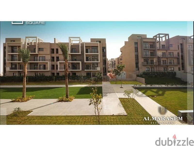 The lowest down payment for an apartment 177m  with Garden 104m  in al maraseem  Fifth Square, with installments until 2030 1
